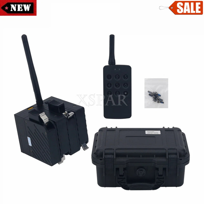 Tarot drone air drop thrower system with remote and black carrying case