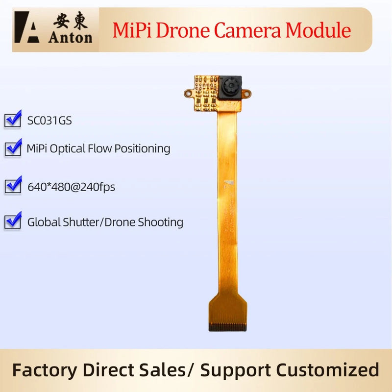 SC031GS MIPI Drone Camera Module 240fps Global Shutter FPC Interface Shooting