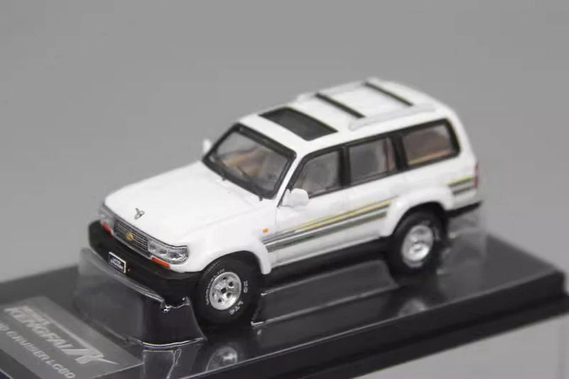 KengFai 1/64 Scale Toyota Land Cruiser LC80 White Diecast Car Model Toy