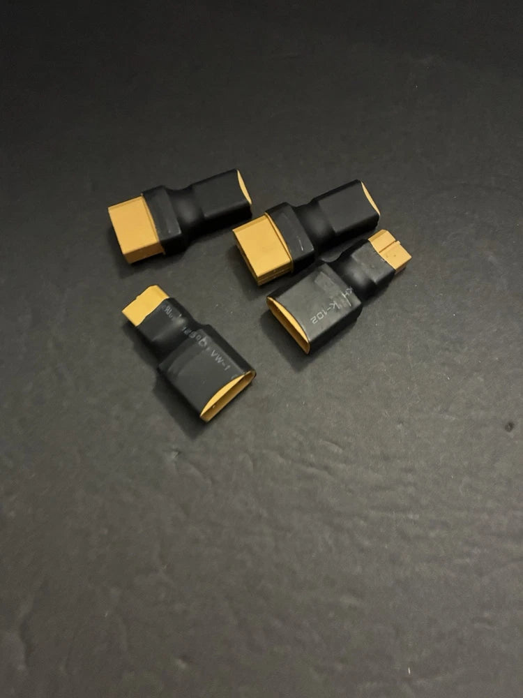 NEW 2pc RC XT90 To XT60 Plug Male Female Adapter Connector For RC FPV Drone Car