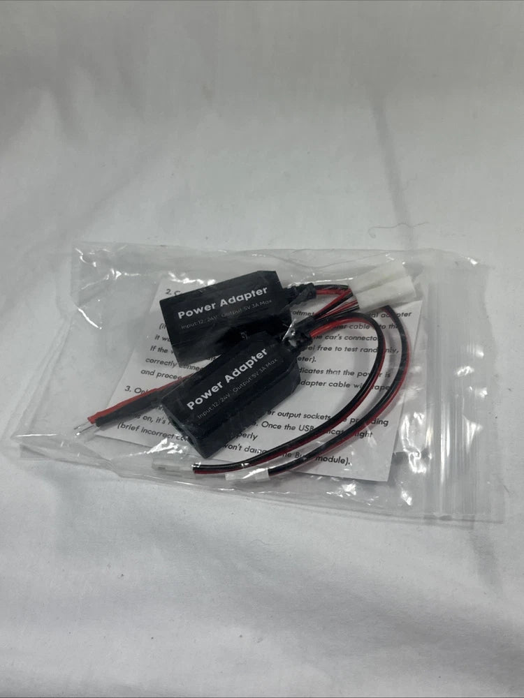 DC-DC Buck Converter USB Power Adapter Cable 12V/24V to 5V 3A Step Down BrandNew