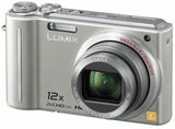Panasonic Lumix TZ7 Digital Camera Silver 12MP 10x Optical Zoom From Japan
