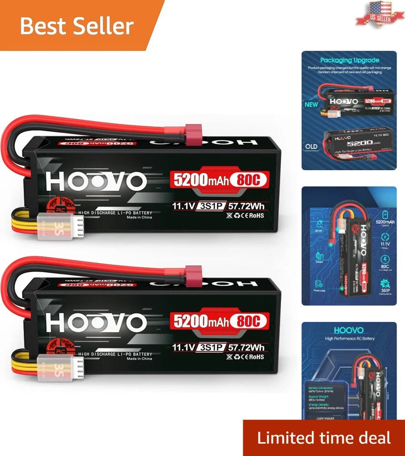Powerful 3S Lipo High-Performance Battery - 5200mAh 11.1V - RC Vehicle Use Battery