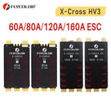 Flycolor X-Cross HV3 Brushless ESC 60A 80A 120A 160A For RC FPV Racing Drone