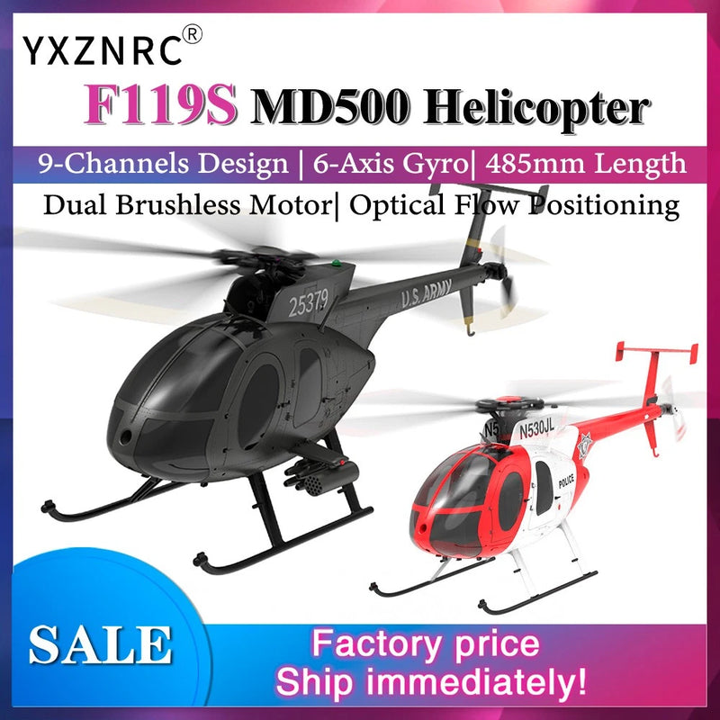 YUXIANG F119S Helicopter 9CH GPS Optical Flow Hovering Brushless  Airplane DHL