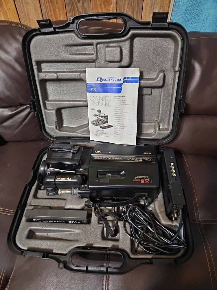 Quasar VHS X8 HQ Power VHS Movie Camcorder