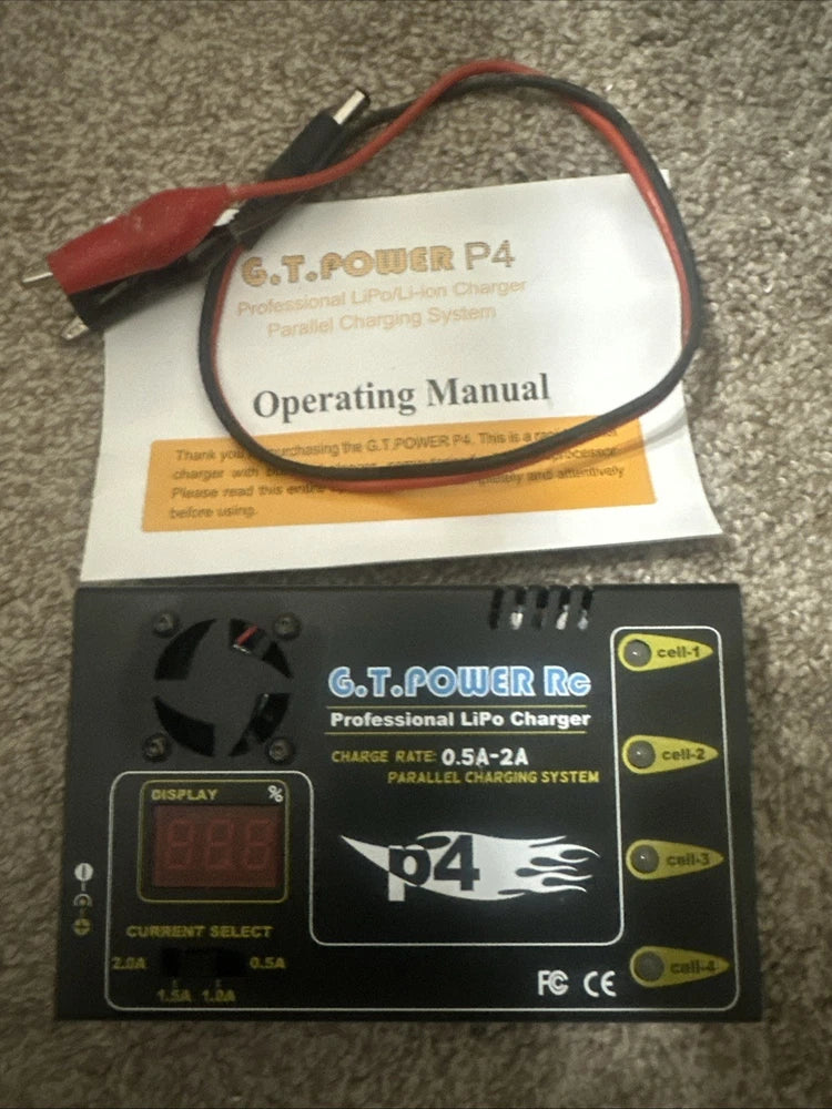GT POWER Model P4 LiPo Li-Po R/C Hobby Parallel Charging System Charger BC009 Battery