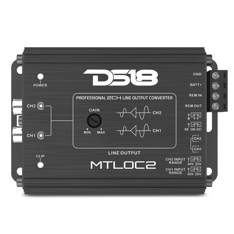 DS18 2-Channel Line Output Converter with Remote Turn-On - MTLOC2
