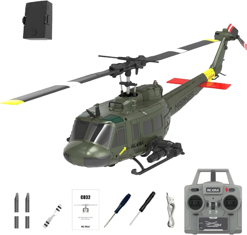 RC Huey - Remote Control Helicopters for Adult, Gyro Stabilized with Altitude