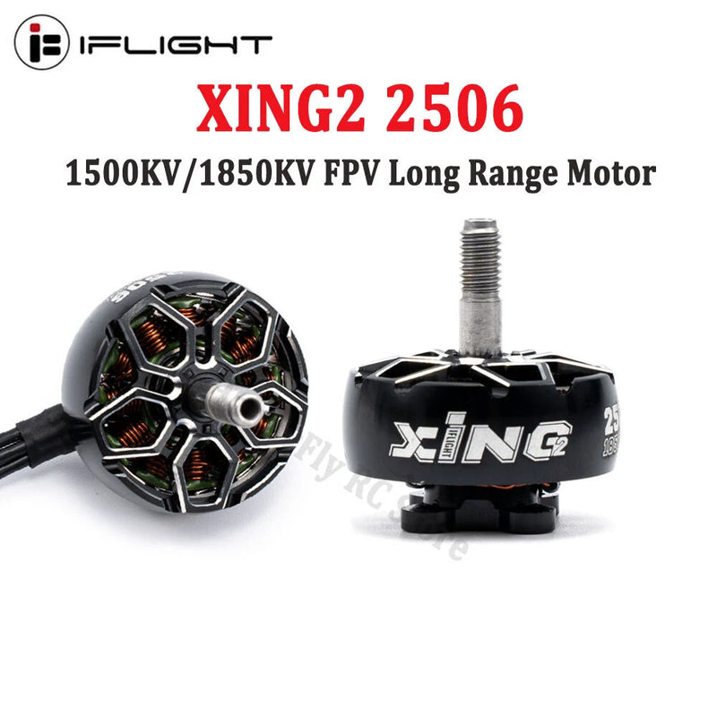 iFlight XING2 2506 brushless FPV motor with shaft and cooling fins