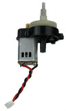 PROMARK drone motor with black gear housing, gray body, red/black wire leads
