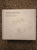 RSGRHAI USB Audio Interface with 1x XLR/TRS 1x 1/4" 2X RCA USB, Red