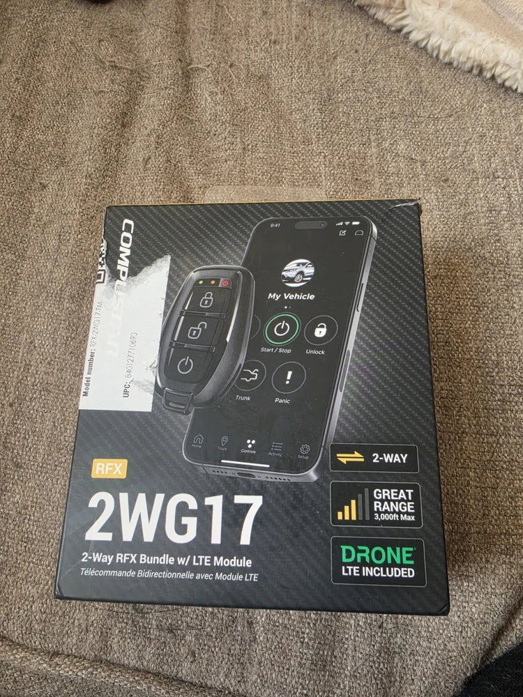 NEW Firstech / Compustar RFX-2WG15-FM 2-Way Remote Kit with DRONE LTE Module