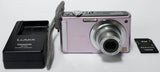 Panasonic LUMIX DMC-FS3 8MP Digital Camera Pink Tested W/ Battery & Charger