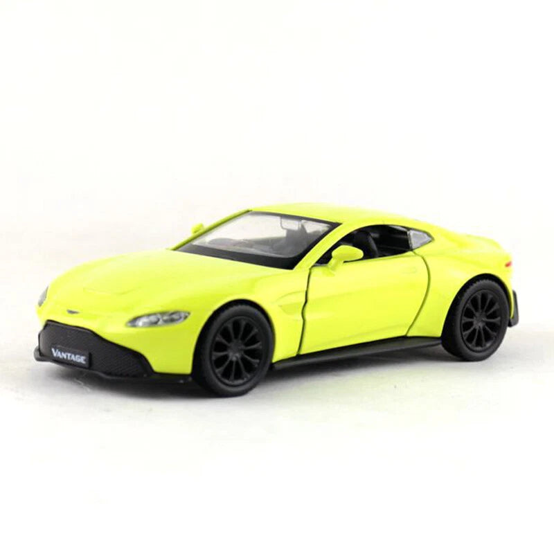 1:36 Aston Martin Vantage Model Car Diecast Toy Cars Boys Toys Kids Gifts Yellow