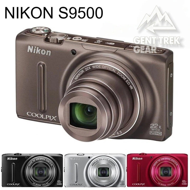 Nikon COOLPIX S9500 Digital Camera 18.1MP 22 x Optical Zoom with Accessories