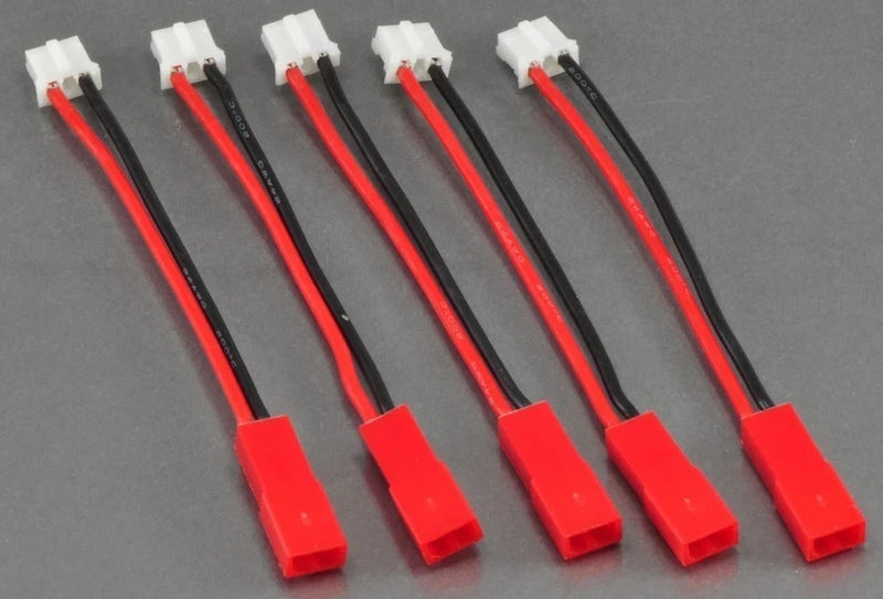 5 JST to E-Flite Beast / Sbach / F-27Q / Stryker 180 (UMX) Lipo Battery Adapters Battery