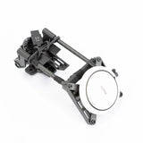 GPS module with mounting bracket and cables, white circular housing