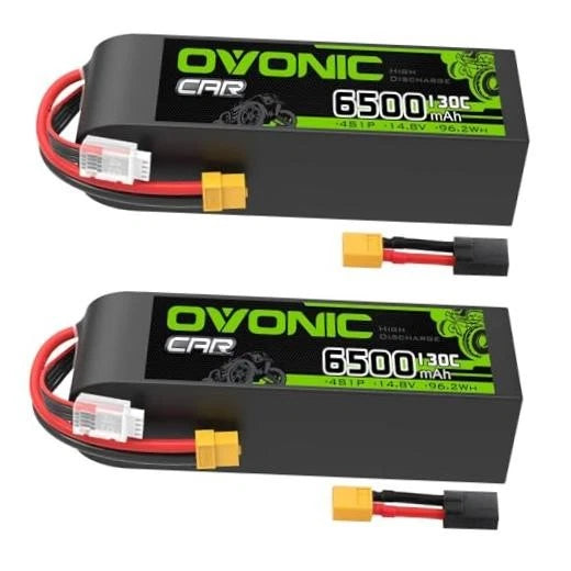 4S LiPo Battery 6500mAh 14.8V 130C RC Battery with XT60 to TRA Connector Battery