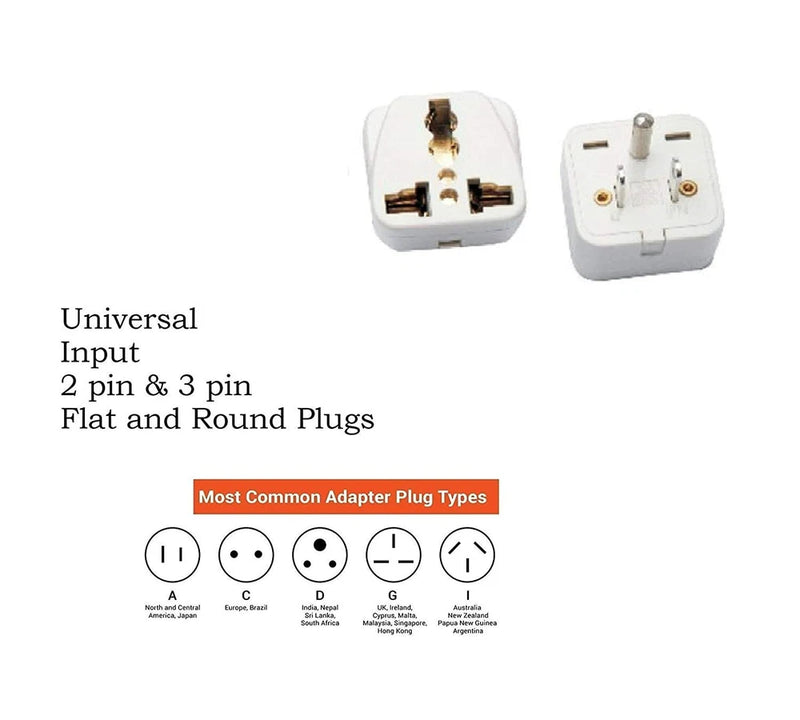 10 Amps Usa America 3 Pin Converter Worldwide Input Plug for Various Appliances