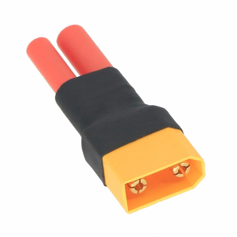 HXT 4mm Male+/Female- to Amass XT90 Male No Wires Adapter For RC Battery Toy FPV