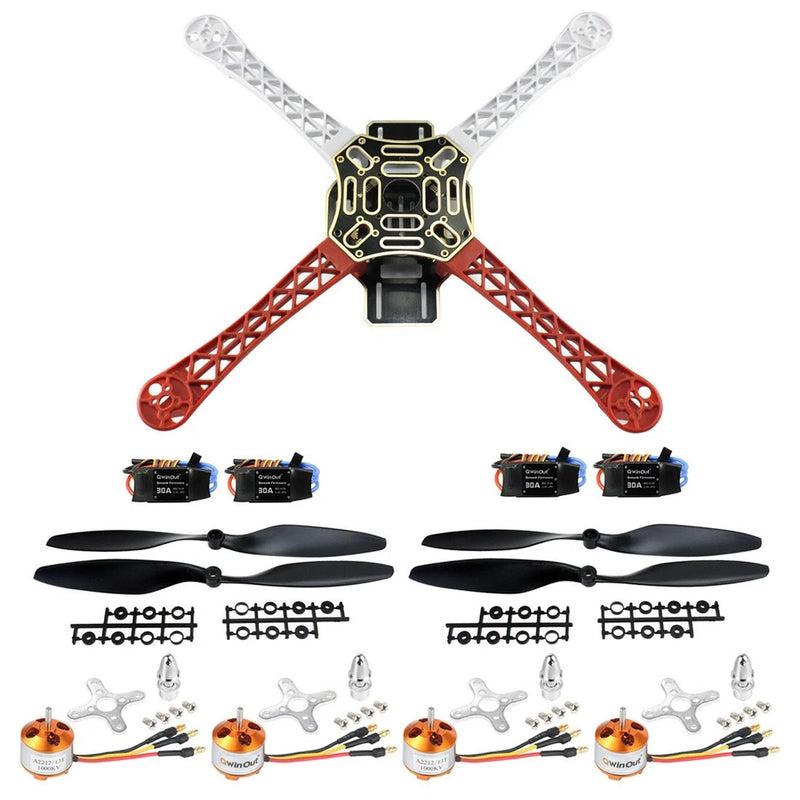 F450 4-Axis Airframe 450mm Drone Frame Kit w/ 30A ESC A2212 1000KV Motor