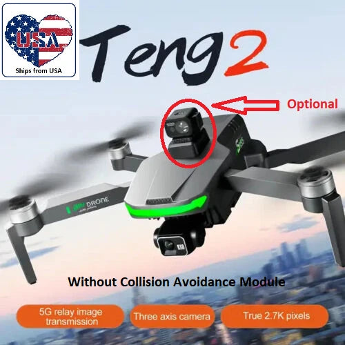 Legal Quadcopter UAV S155 Pro GPS Drone w emb Remote ID RemoteID & w/o Coll Avd