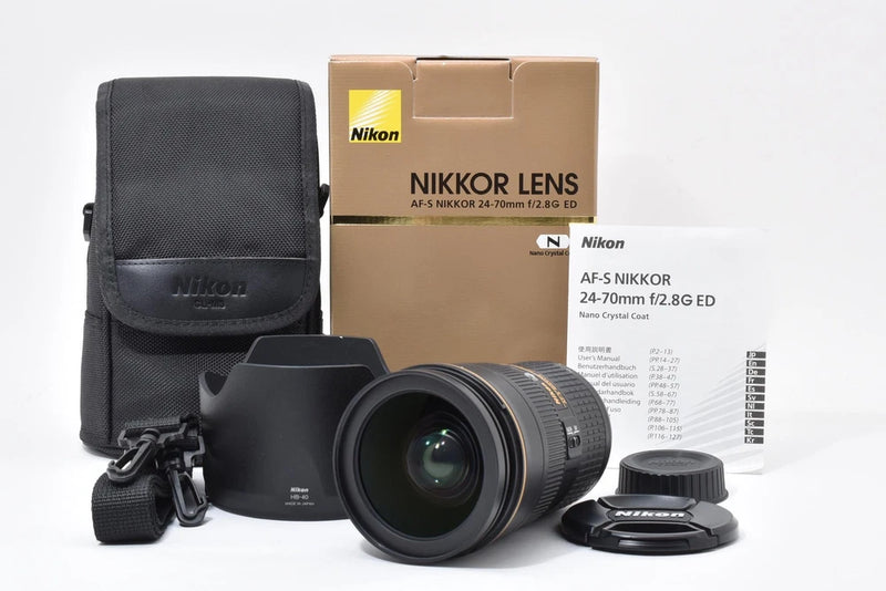 [Almost Unused] Nikon ED AF-S NIKKOR 24-70mm f/2.8 G SWM Nano Lens From JAPAN