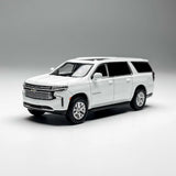 MASDI 1/64 Scale Chevrolet Suburban White Diecast Car Model Toy Gift