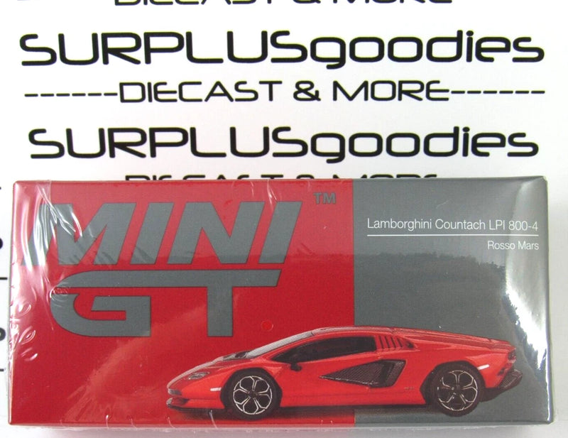 2024 Mini-GT Overseas Box Ed: Rosso Mars Red LAMBORGHINI COUNTACH LPI 800-4 #720