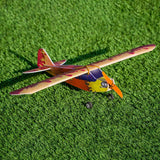 Colorful PP foam RC airplane with wide wings and front propeller