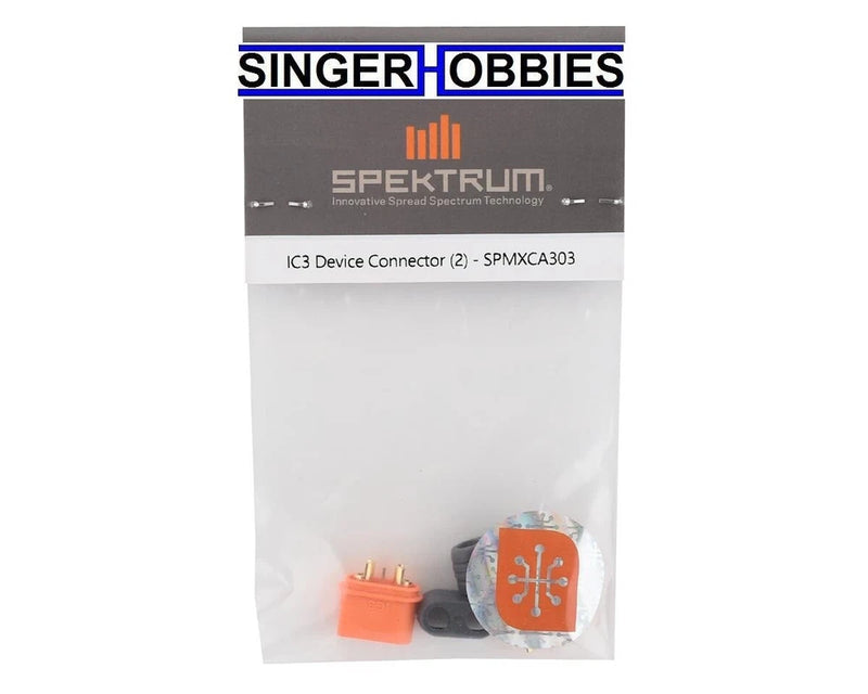 Spektrum SPMXCA303 IC3 Device Connector (2) (Male) HH Battery