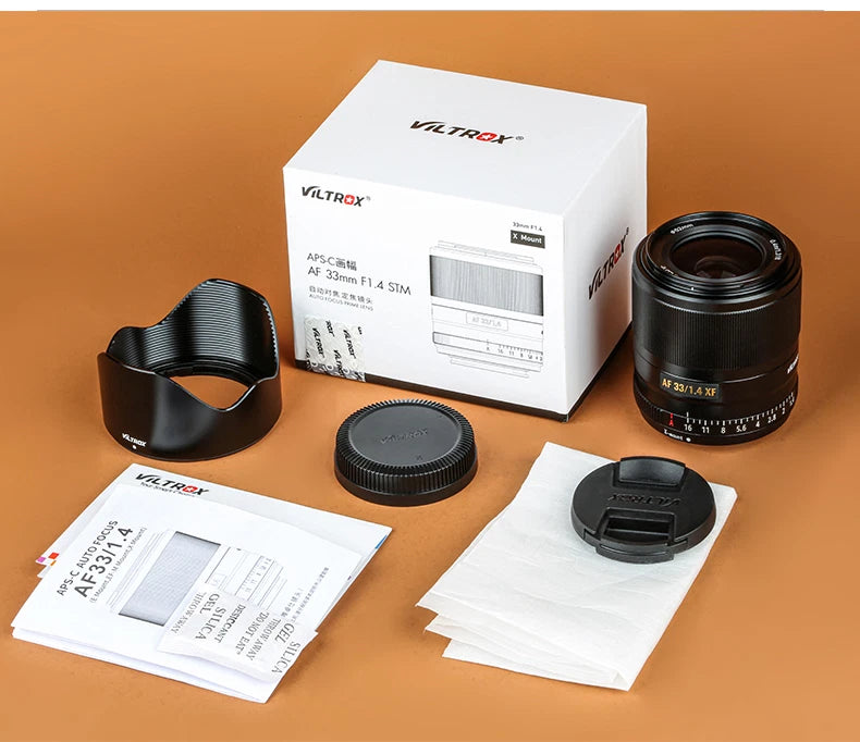 VILTROX AF 33mm F1.4 Large Aperture Lens for Fujifilm Fuji X-T3 T4 E1 H2 Camera