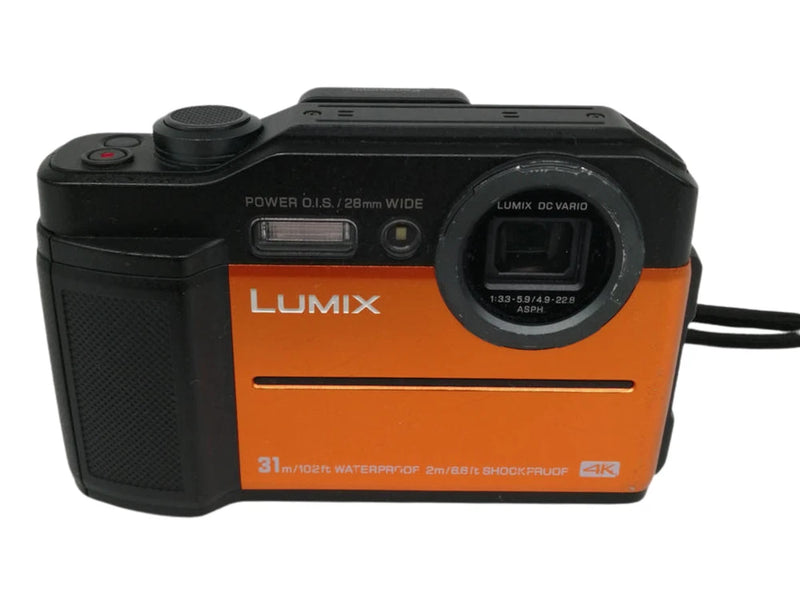 Panasonic LUMIX FT DC-FT7 20.4MP Compact Digital Camera 4K Orange From Japan