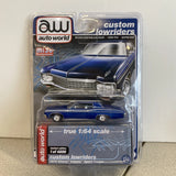 1/64 Auto World Lowriders 1970 Chevy Impala Sport  Coupe Diecast Model Car Blue