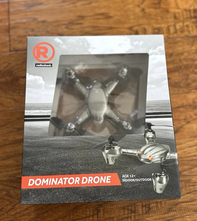 RadioShack Dominator Drone Remote Controlled USB Charger w/2 Extra Propellers