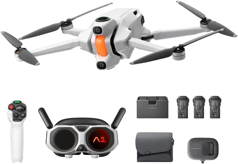 A1 Explorer Bundle (3 Batteries) - 8K 360 Drone for Immersive Flight, Point-To-F