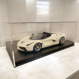 1:18 scale model car display case CARBON FIBER leather base (Suits BBR AUTOart)