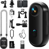 4K Mini Body Camera, Wearable Thumb-Size Action Cam for Work & Travel