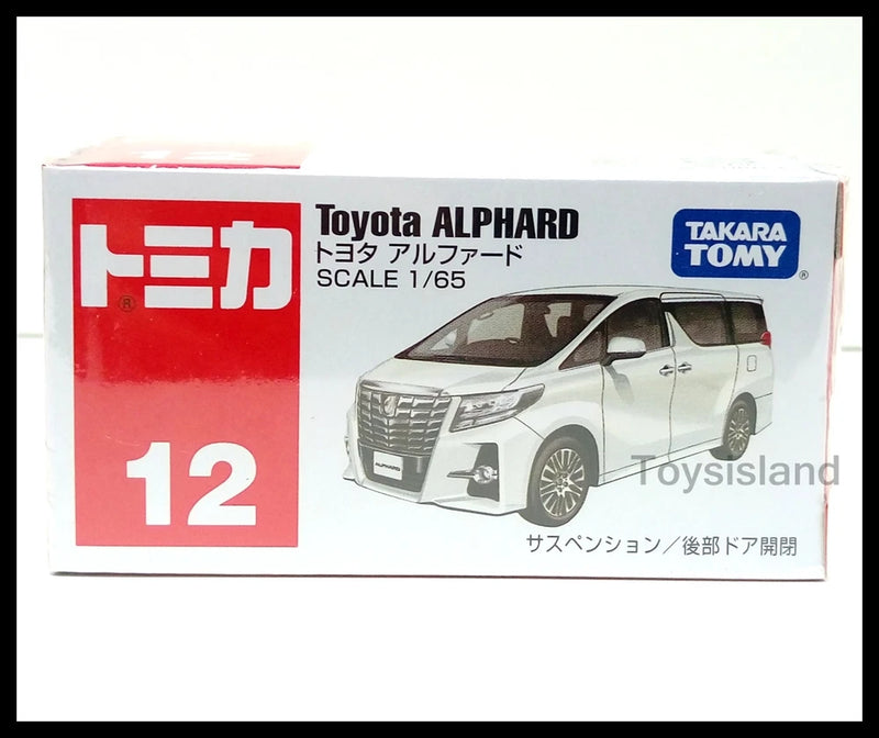 TOMICA 12 TOYOTA ALPHARD 1/65 TOMY 2015 NOV NEW MODEL DIECAST CAR WHITE