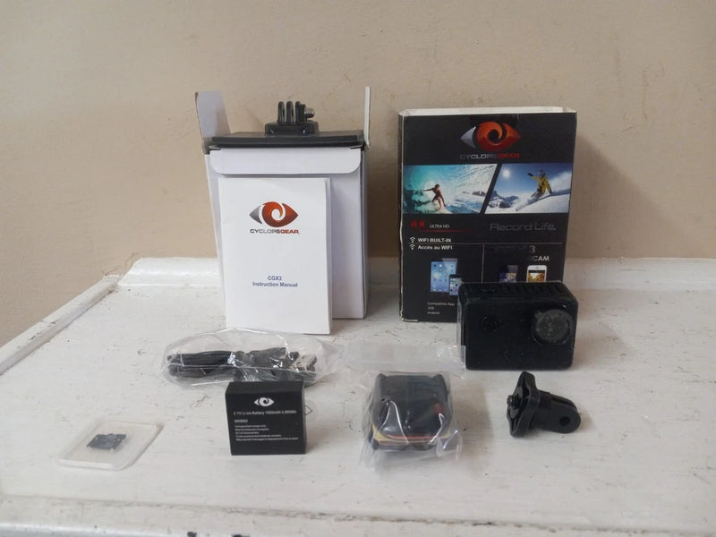 Cyclops Gear CGX3 Action Camera Please Read