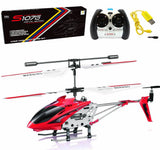 Mini RC helicopter kit, red and black helicopter with remote controller and USB cable