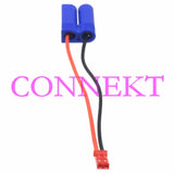 EC5 Male to JST Male plug 20AWG 10CM Wire for LED FPV RC Power