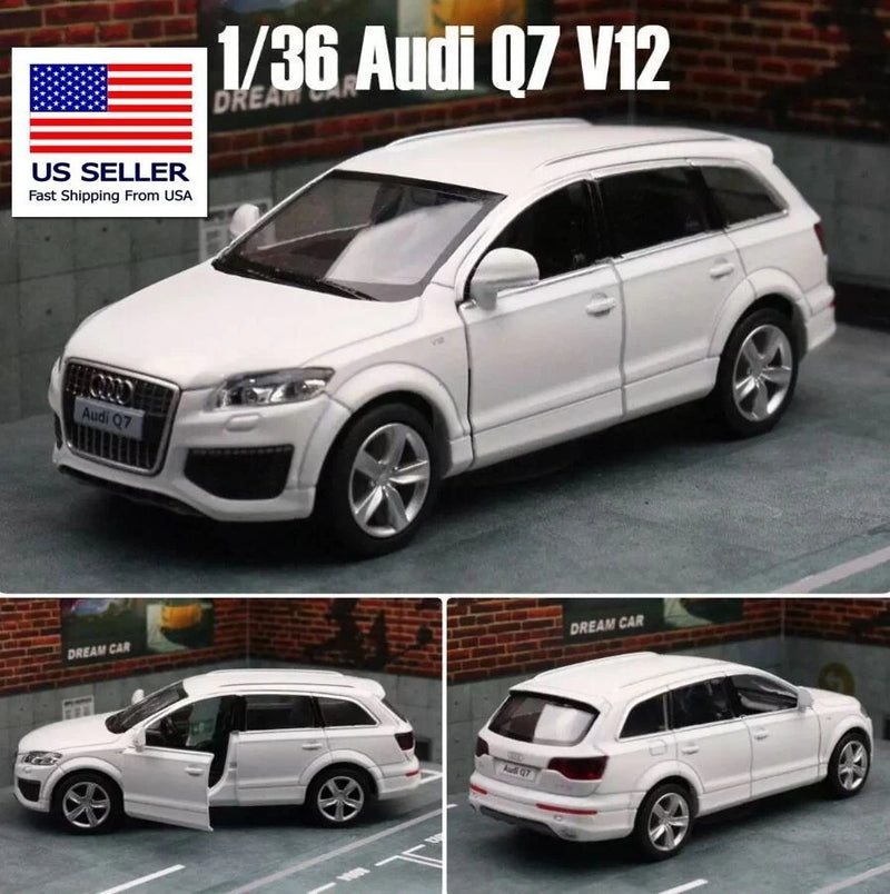 AUDI Q7 V12 QUATTRO SUV ~1/36 BRAND NEW CAR DIECAST WHITE VEHICLE MODEL HTF GIFT
