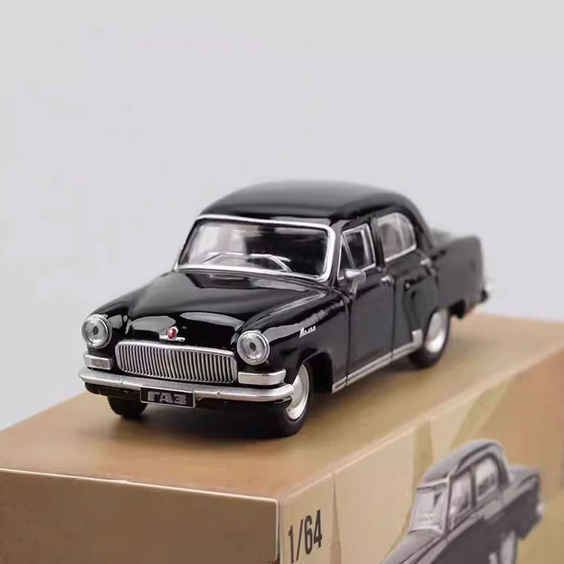Peca 1:64 Scale GAZ-21 Volga M21 Black Alloy Diecast Metal Model Car Toy
