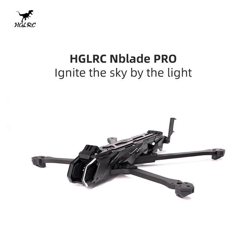 HGLRC Nblade Pro 7" FPV Drone Frame Freestyle Cinematic Carbon Fiber Parts