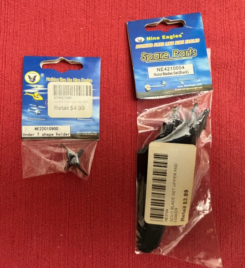 (122724) 2 New Replacement Parts/ Nine Eagles Coaxial  RC Helicopter NE4210004