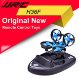JJRC H36F 2.4G Vehicle Drone Boat Remote Control 3in1 Toy + Headless 3D Flips