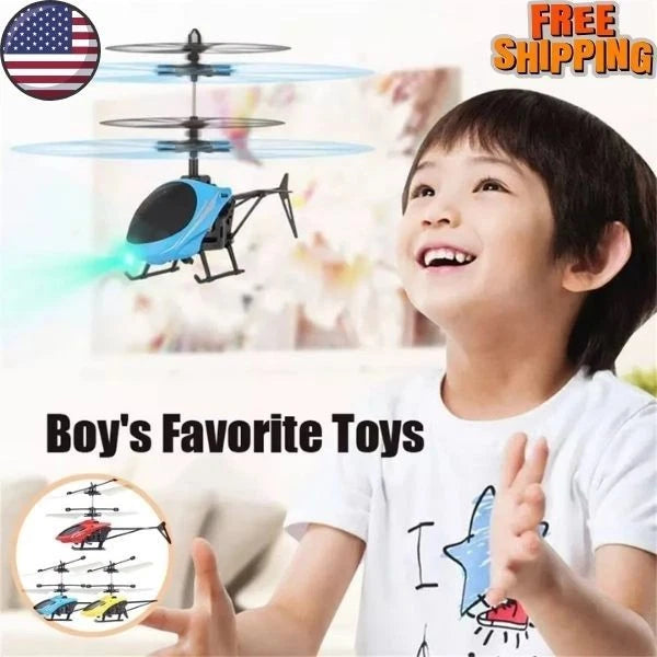 Rechargeable Mini RC Drone for Kids Safe Fall-Resistant Toy Helicopter