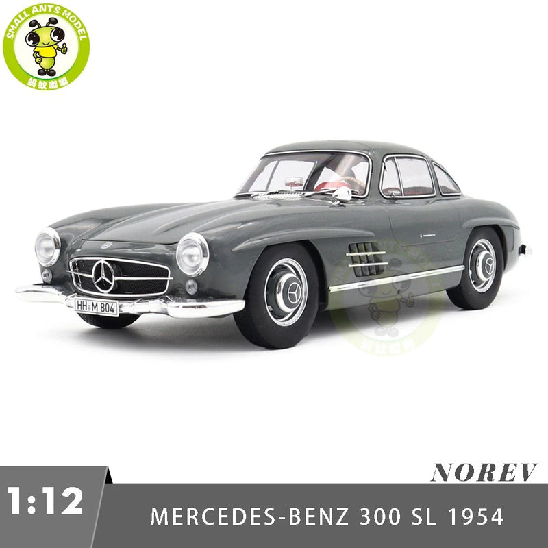 1/12 Mercedes Benz 300 SL 1954 Norev 123852 Graphite Grey Diecast Model Car